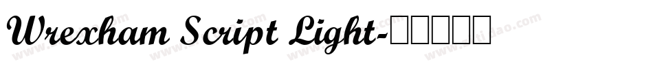 Wrexham Script Light字体转换